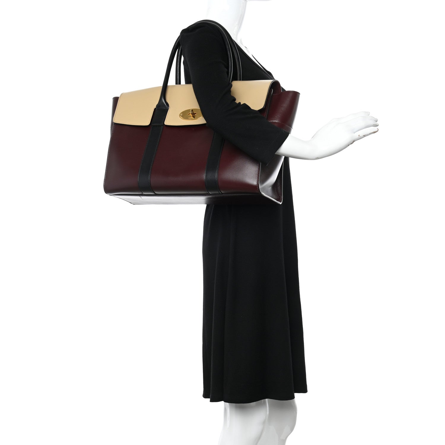 Mulberry Smooth Calfskin New Bayswater Burgundy 2 of 7
