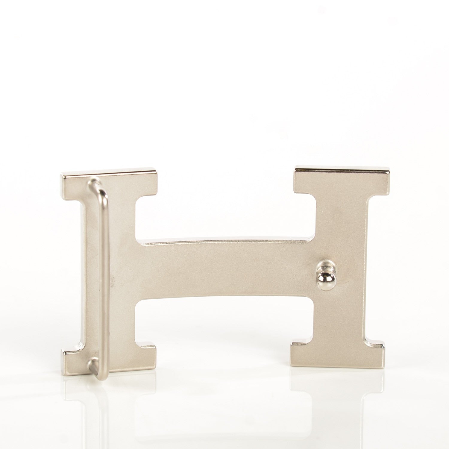 Hermes Polished Palladium 32mm H Belt Buckle 3 of 4
