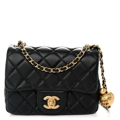 Chanel Lambskin Quilted Mini Pearl Crush Flap Black 1 of 11