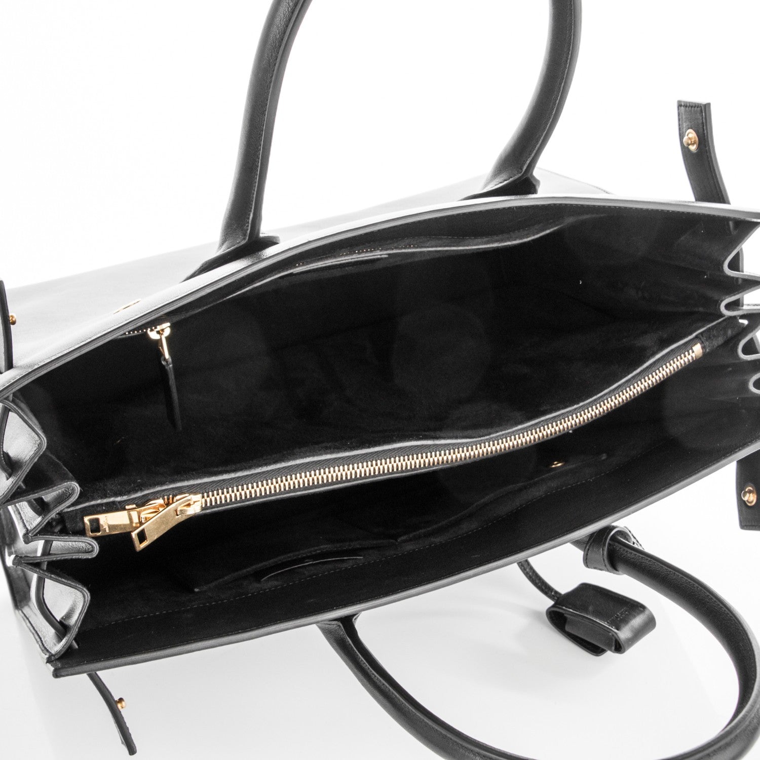 Saint Laurent Calfskin Large Sac De Jour Carryall Black 5 of 7