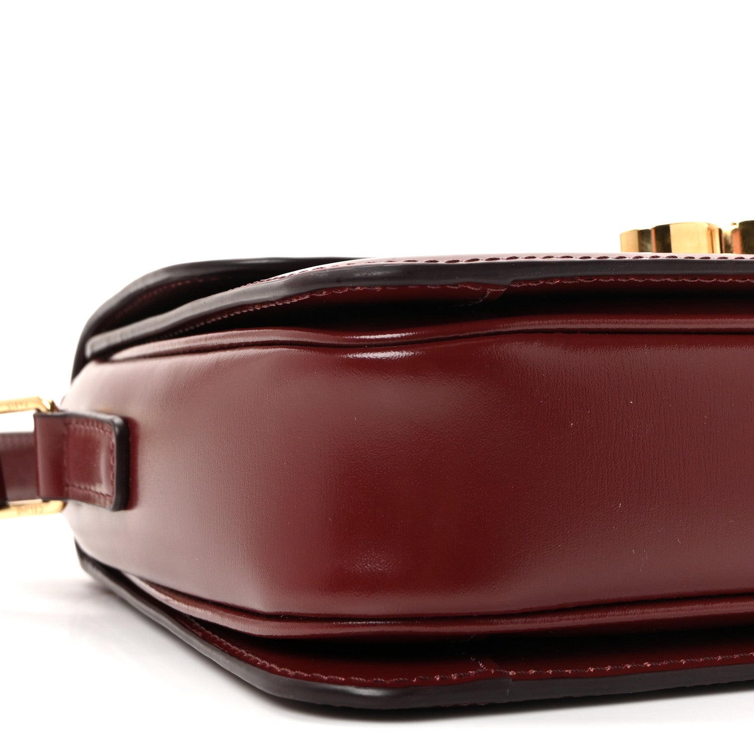 Celine Shiny Calfskin Teen Triomphe Light Burgundy 9 of 10