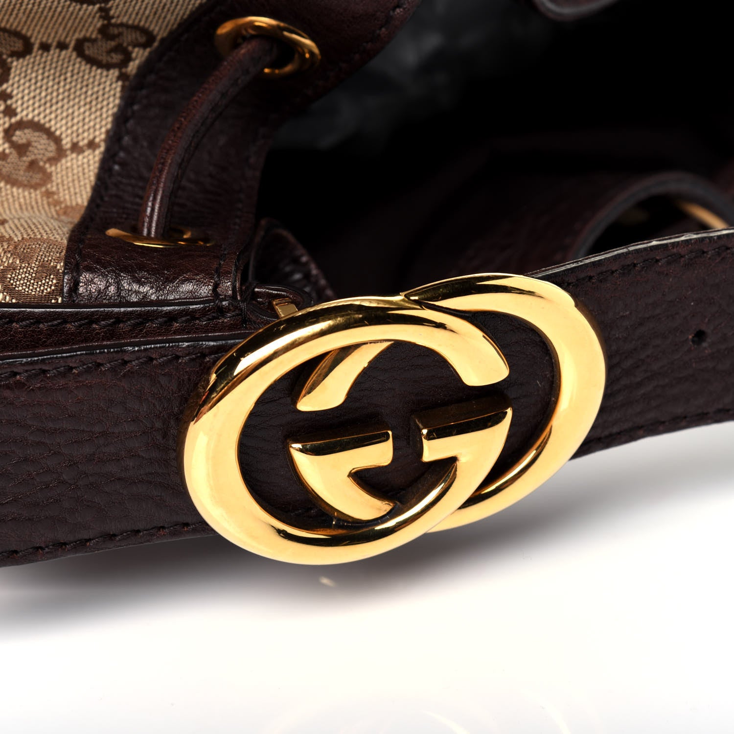 Gucci Monogram Medium Interlocking Icon Shoulder Bag Dark Brown 16 of 16