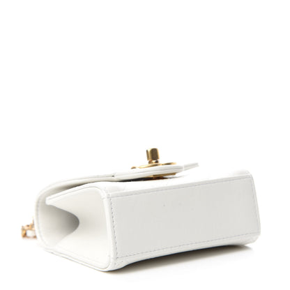 Chanel Goatskin Chic Pearls Clutch On Chain White 4 of 11