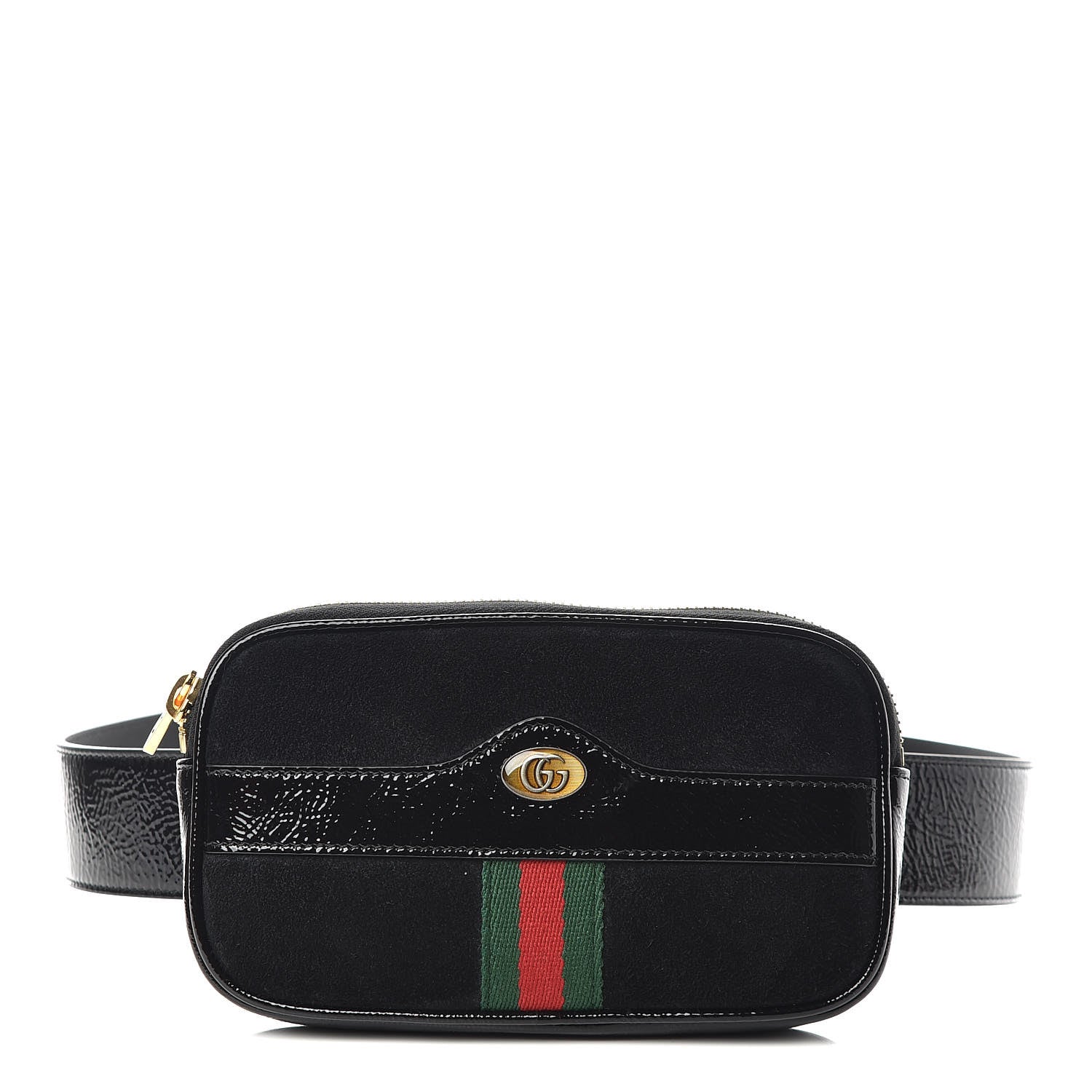 Gucci Suede Patent Ophidia Belted iPhone Case 85 34 Black 1 of 11