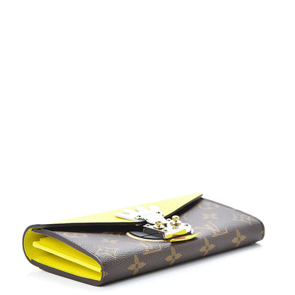 Louis Vuitton Monogram Tribal Mask Sarah Wallet Yellow 4 of 7