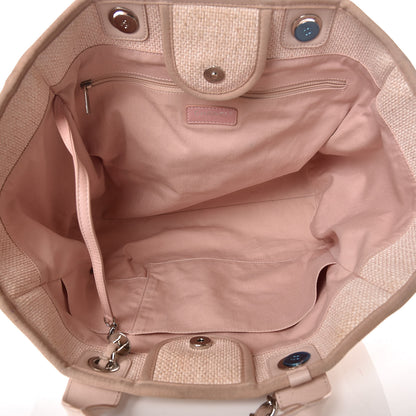 Chanel Canvas Large Deauville Tote Pink 5 of 20