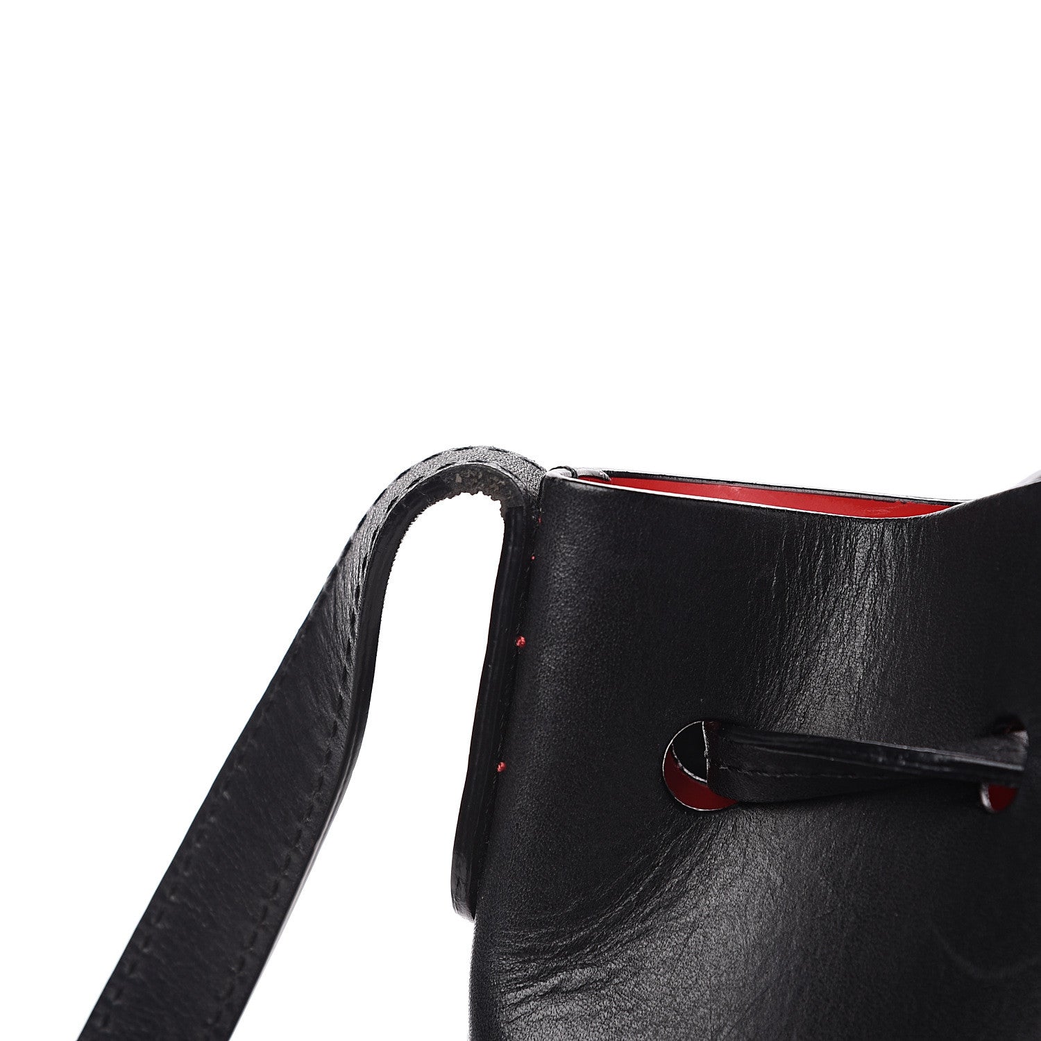 Mansur Gavriel Vegetable Tanned Mini Mini Bucket Bag Black Flamma 8 of 11