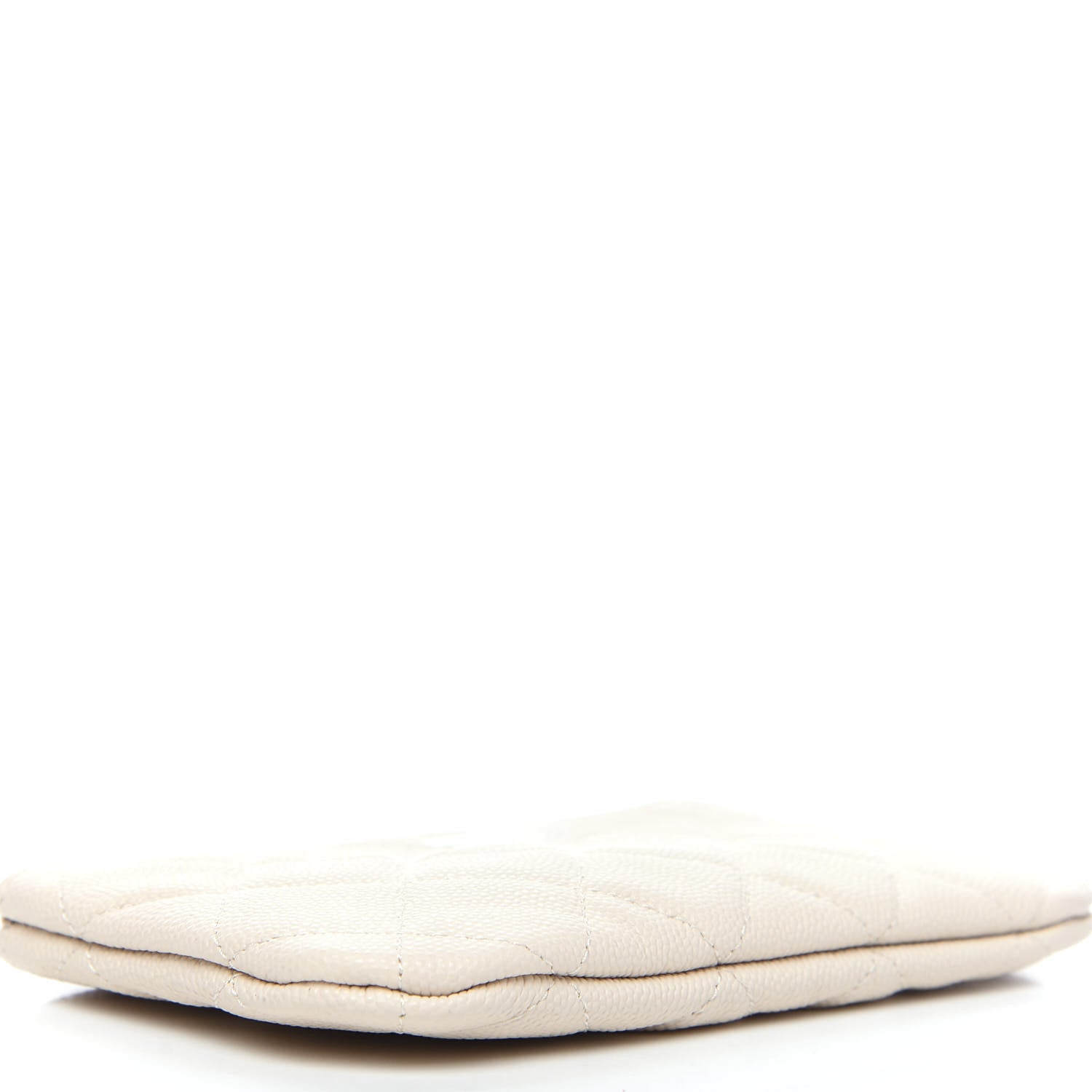 Chanel Caviar Quilted Small Cosmetic Case White 3 of 7