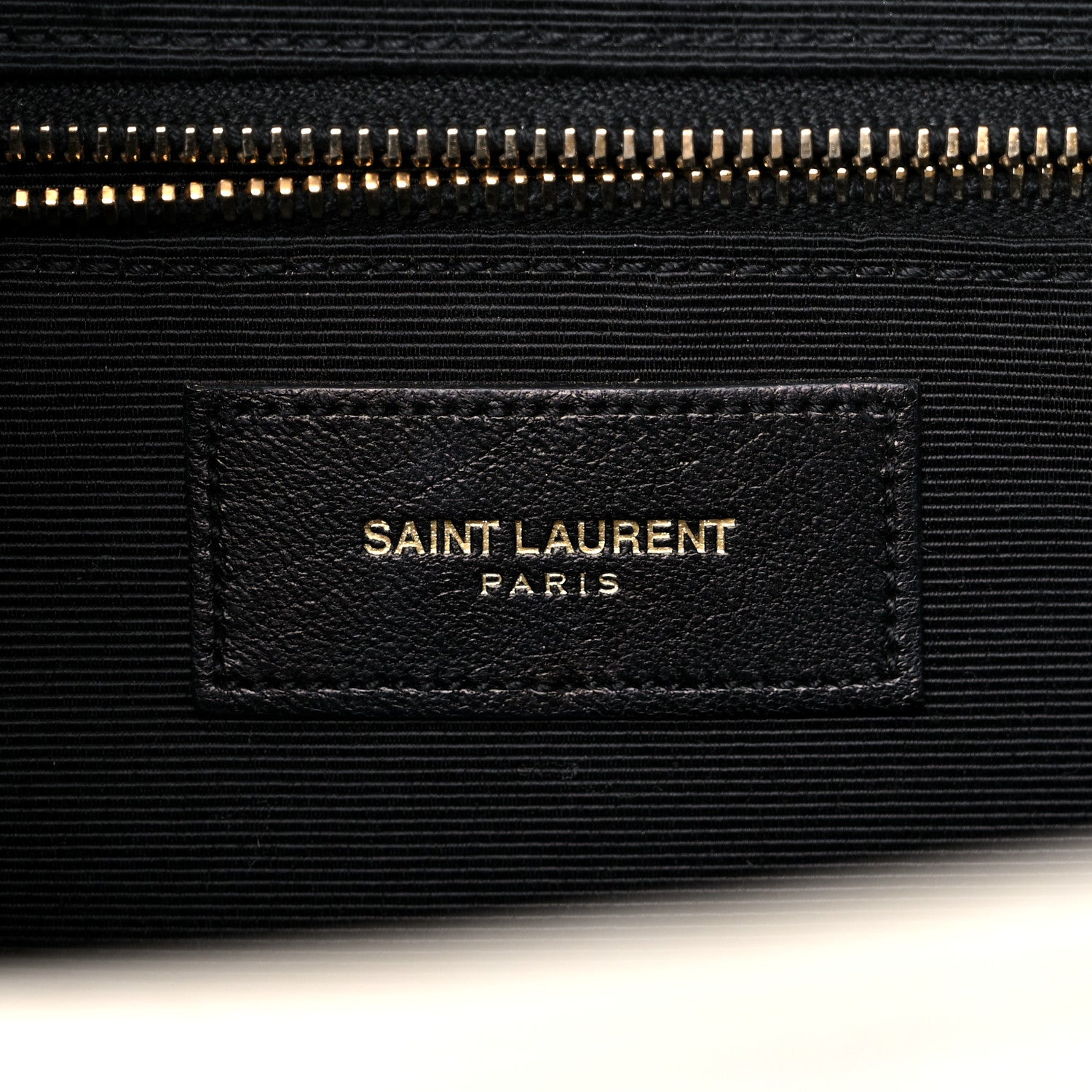 Saint Laurent Grain De Poudre Matelasse Chevron Large Monogram Satchel White 6 of 17