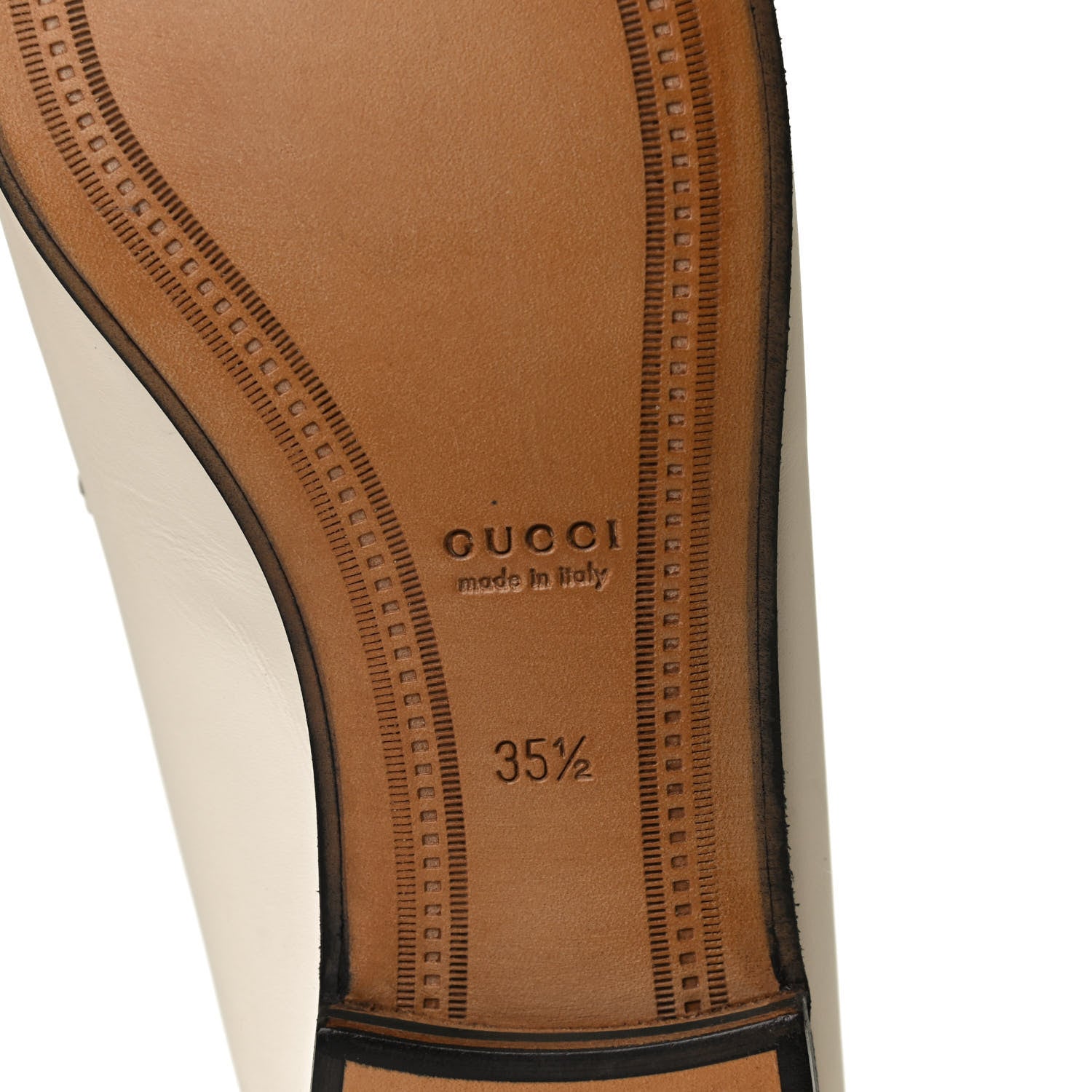 Gucci Calfskin Taste Strawberry Womens Brixton Horsebit Loafers 35.5 Ivory Red 6 of 9