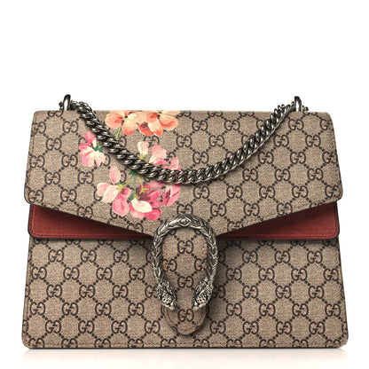 Gucci GG Supreme Monogram Blooms Medium Dionysus Shoulder Bag Beige Multicolor Dry Rose 1 of 13