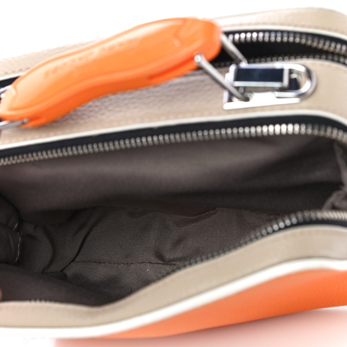 Calfskin The Box 20 Crossbody Orange