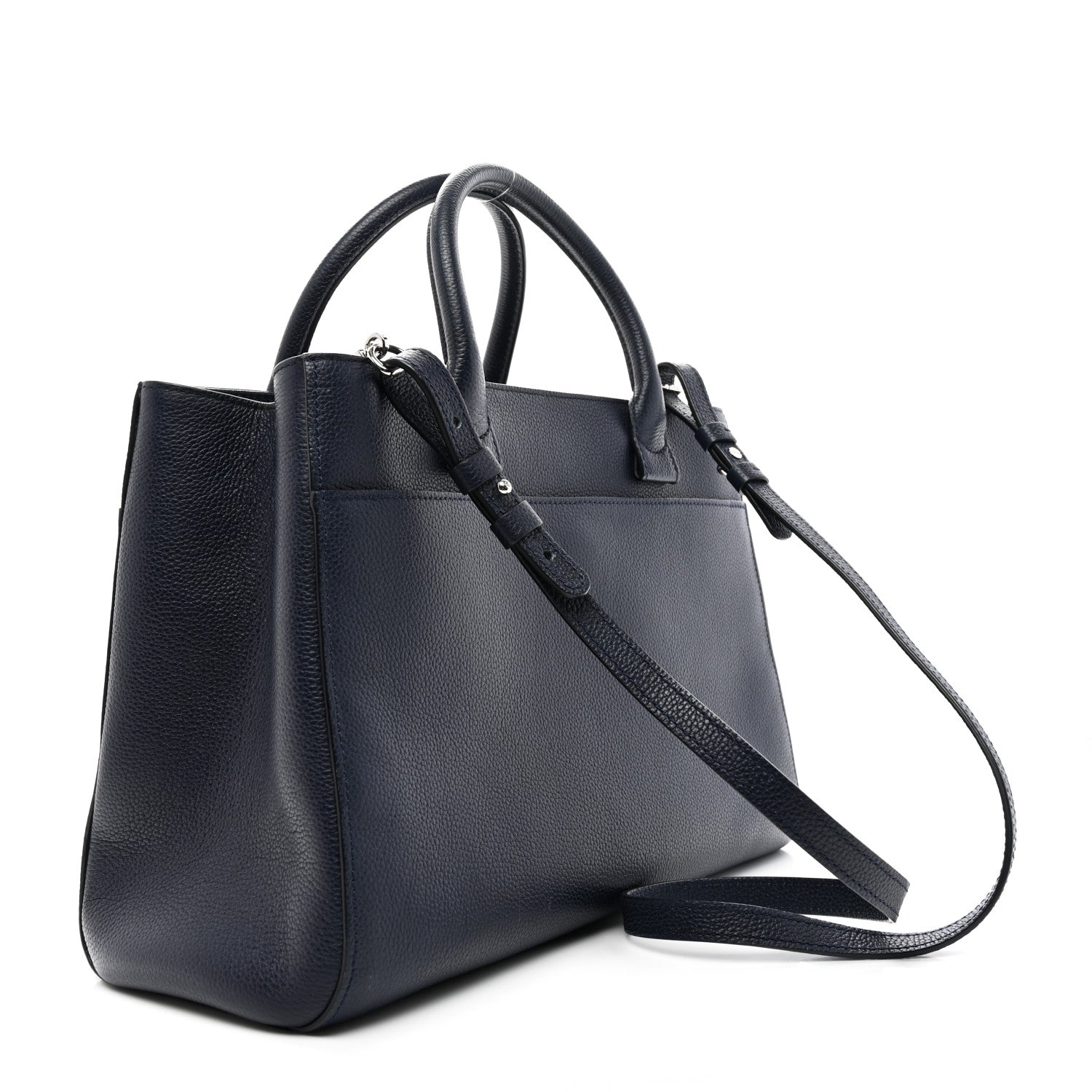Chanel Grained Calfskin Small Neo Executive Shopper Tote Navy 3 of 12