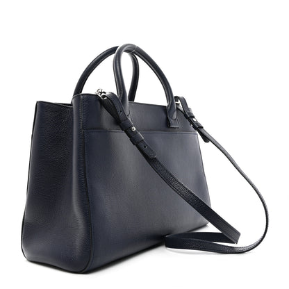 Chanel Grained Calfskin Small Neo Executive Shopper Tote Navy 3 of 12