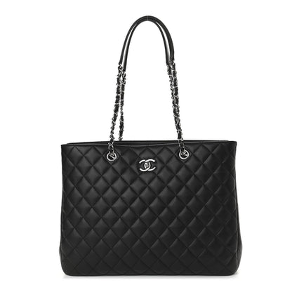 Chanel Caviar Quilted Large Turn Lock Shopping Tote Black 1 of 8