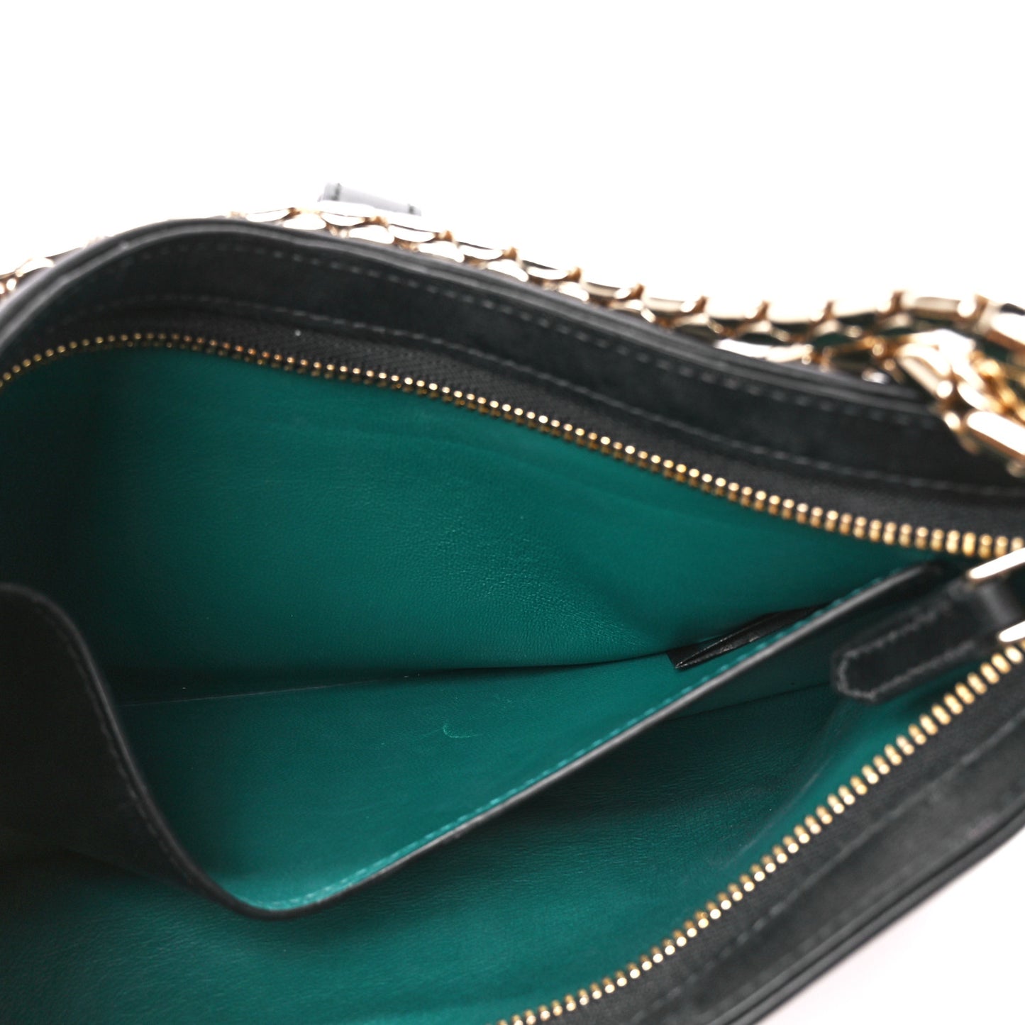 Calfskin Serpenti Baia Shoulder Bag Black