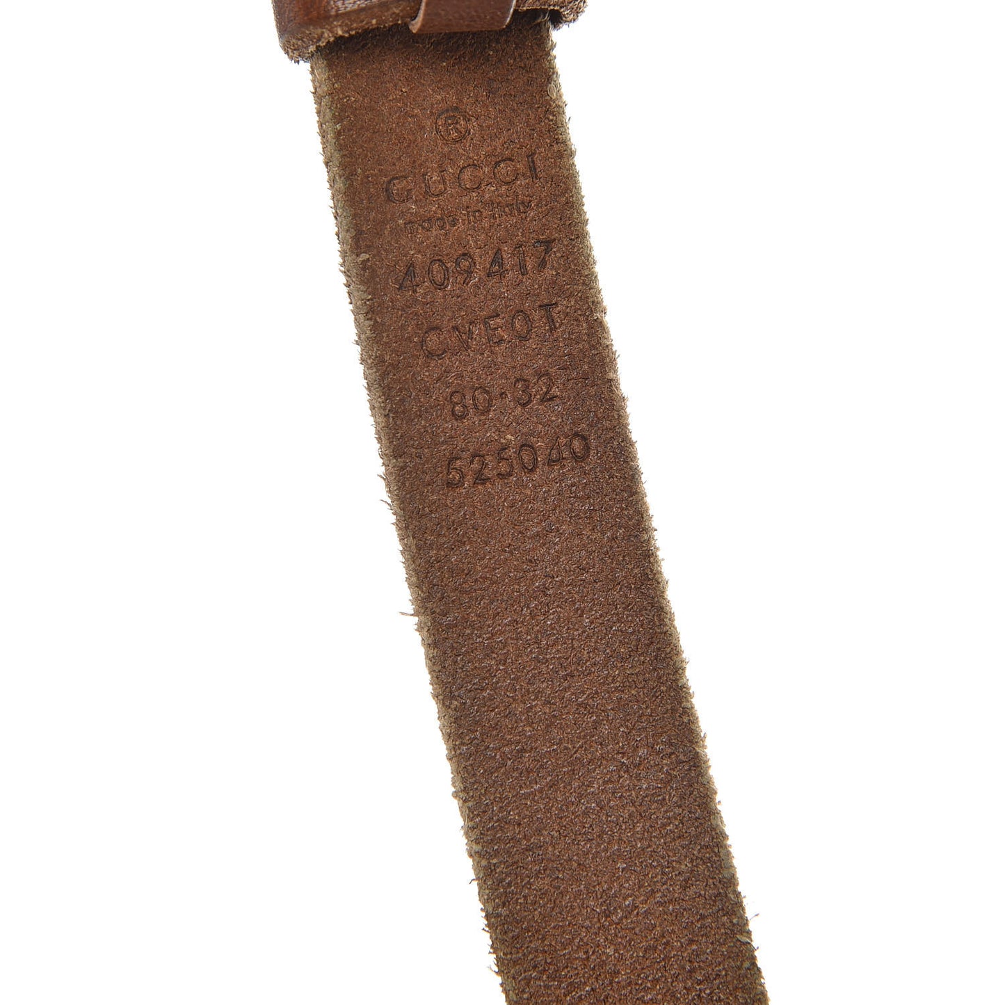 Faded Calfskin Double G 20mm Belt 80 32 Cuir