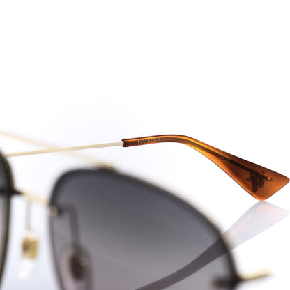 Gucci Metal Aviator Glitter Sunglasses GG0227S Gold 6 of 10