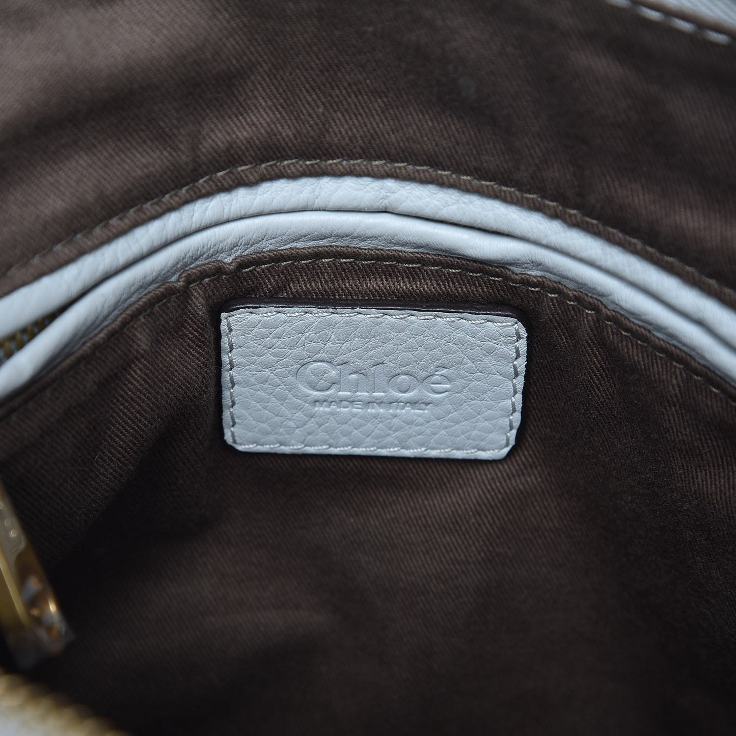 Calfskin Small Marcie Satchel Airy Grey