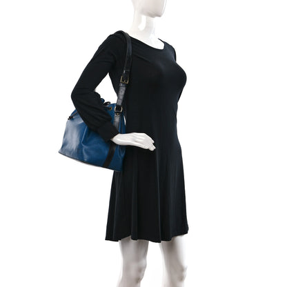 Louis Vuitton Epi Petit Bi-Color Noe Bleu Toledo Black 2 of 19