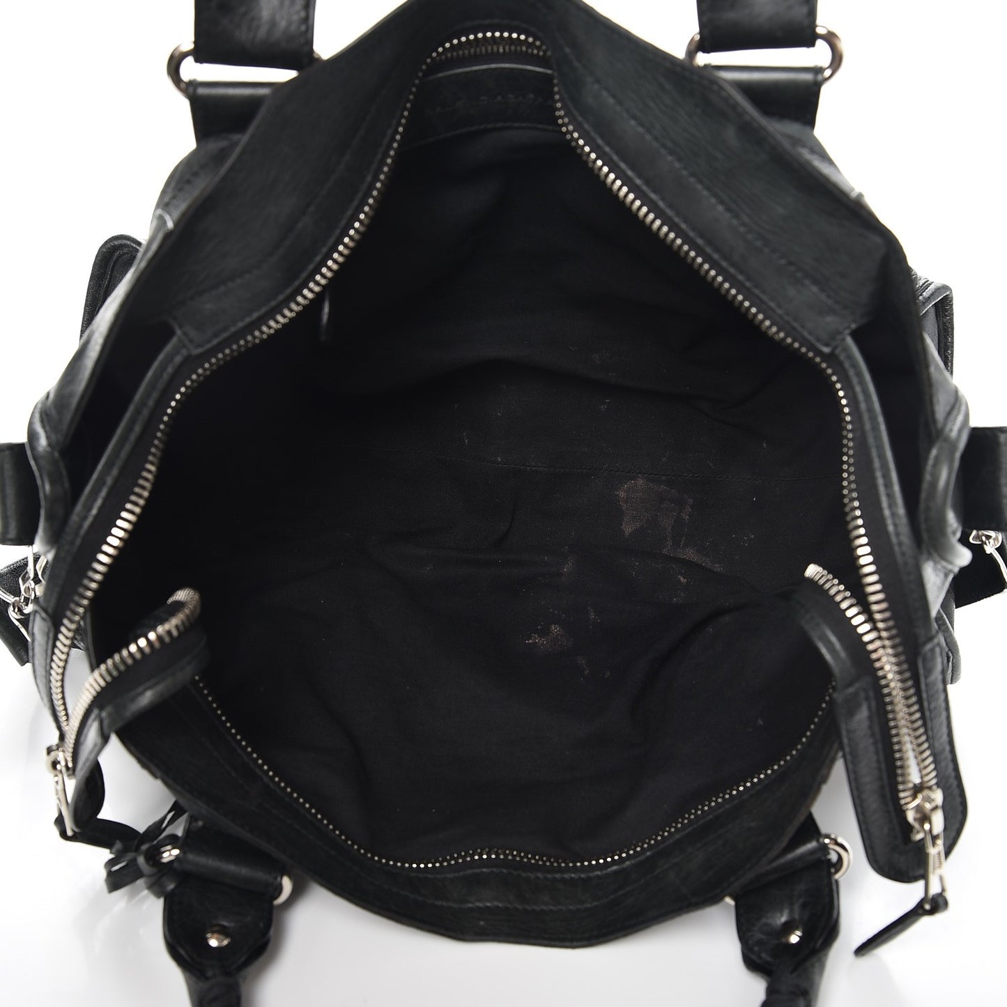 Agneau Giant 21 Silver Hardware Part Time Black