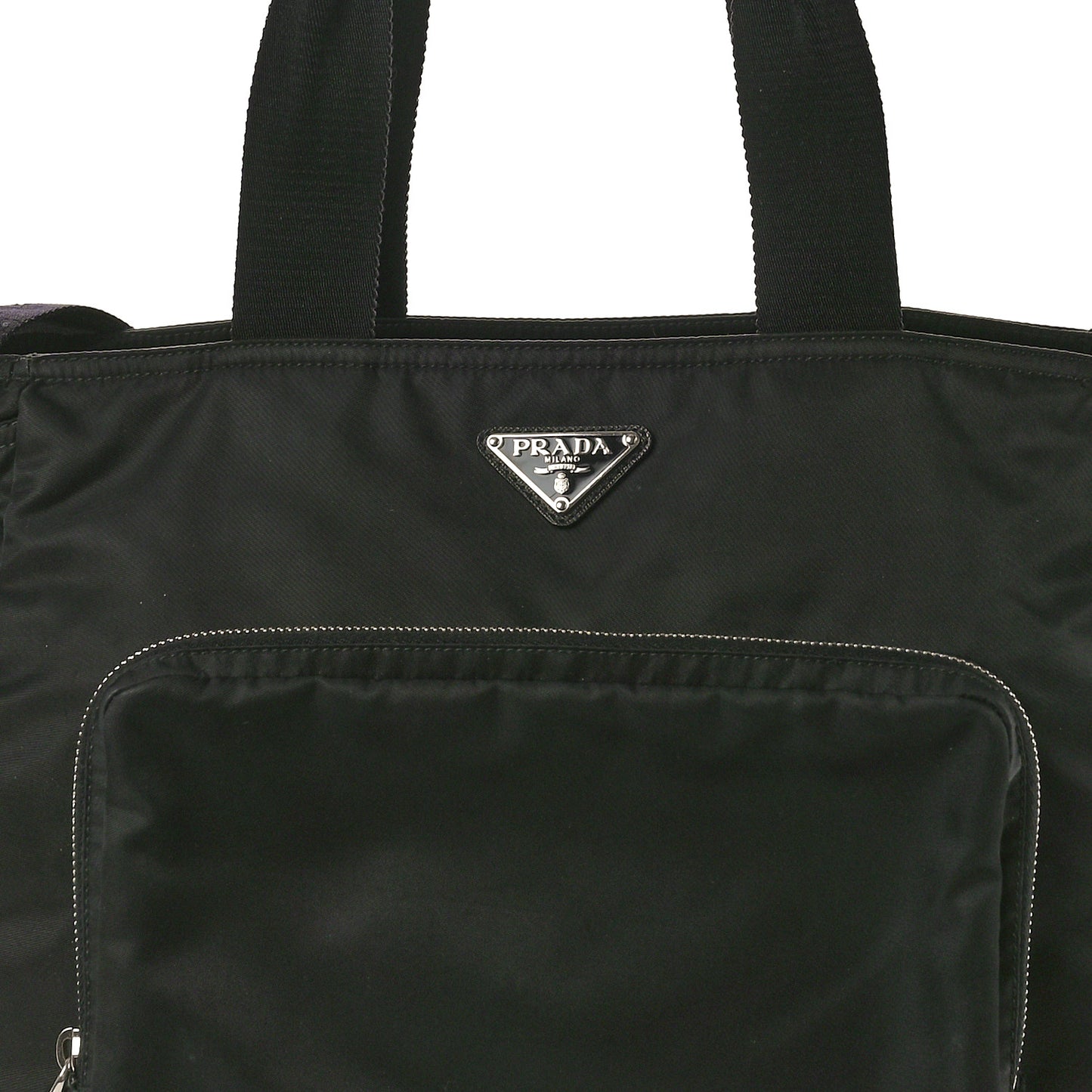 Nylon Vela Baby Bag Black