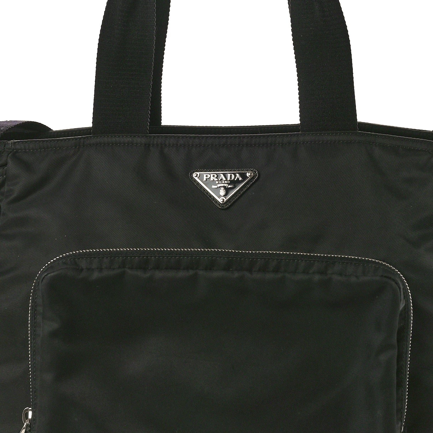 Prada Nylon Vela Baby Bag Black 8 of 12