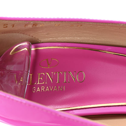 Valentino Garavani Patent Tan-Go 45/135mm Platform Pumps 38 Pink PP 16 of 20