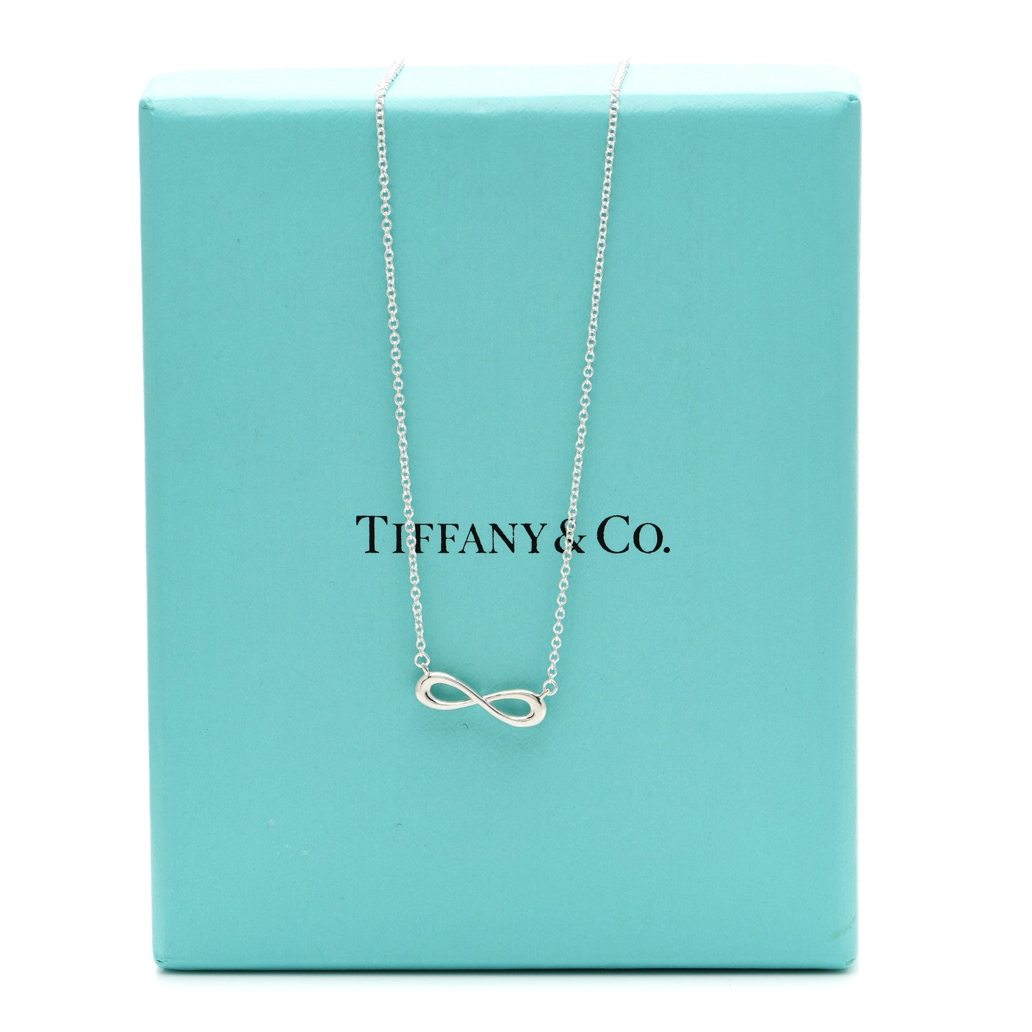 Tiffany Sterling Silver Mini Infinity Pendant Necklace 5 of 5