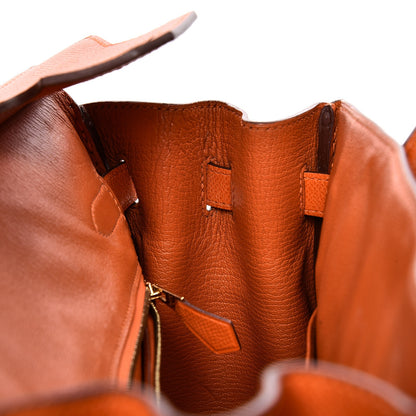 Hermes Epsom Birkin 30 Orange 10 of 41