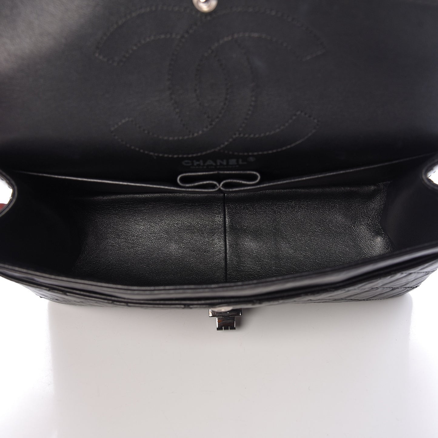Aged Calfskin Quilted 2.55 Reissue 226 Flap So Black