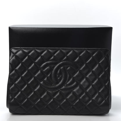 Chanel Caviar Quilted CC Large Clutch Black 10 of 10