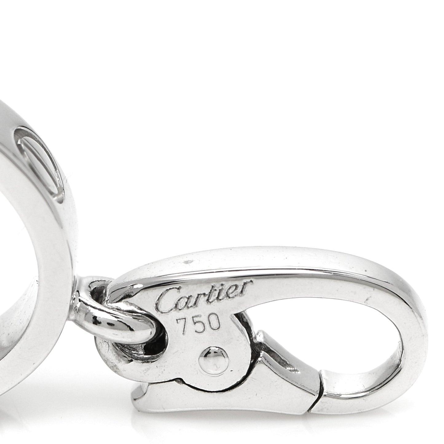 18K White Gold LOVE Ring Charm