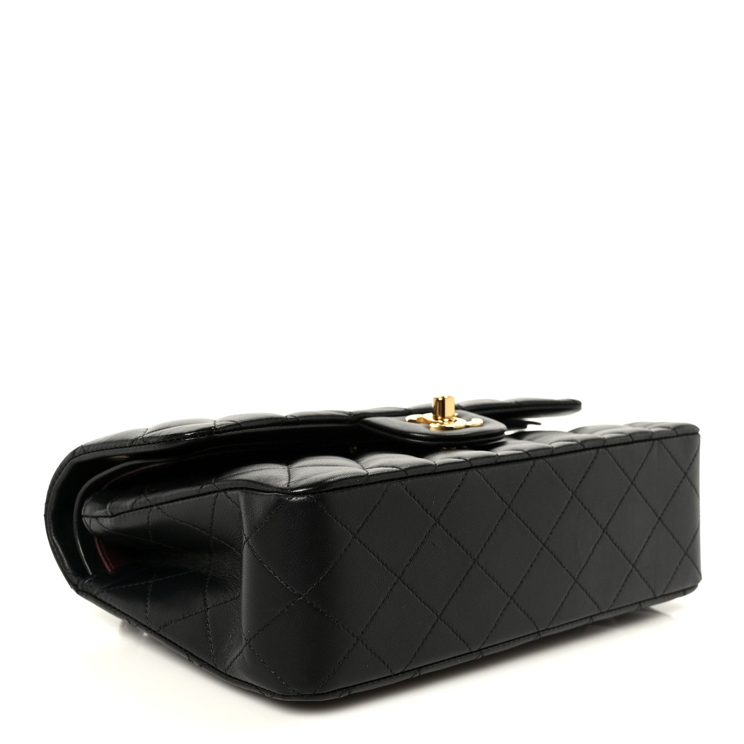 Chanel Lambskin Quilted Small Double Flap Black 4 of 11