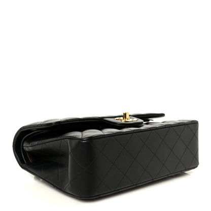 Chanel Lambskin Quilted Small Double Flap Black 4 of 11