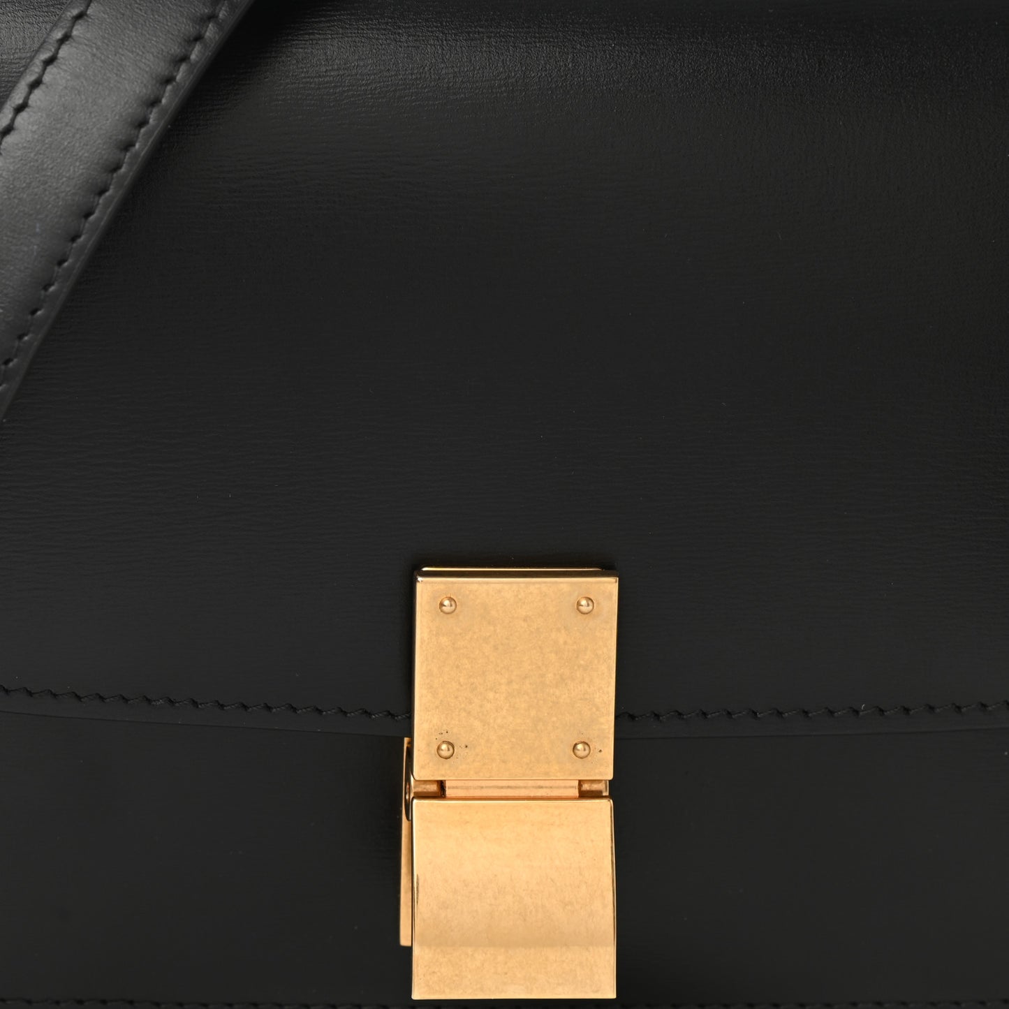 Box Calfskin Small Classic Box Flap Bag Black