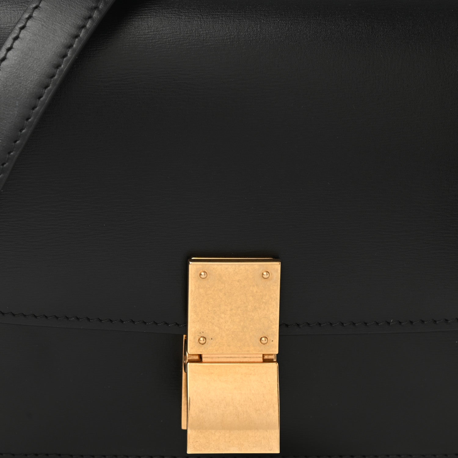 Celine Box Calfskin Small Classic Box Flap Bag Black 8 of 10