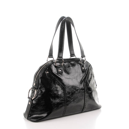 Saint Laurent Patent Calfskin Large Muse Black 3 of 7