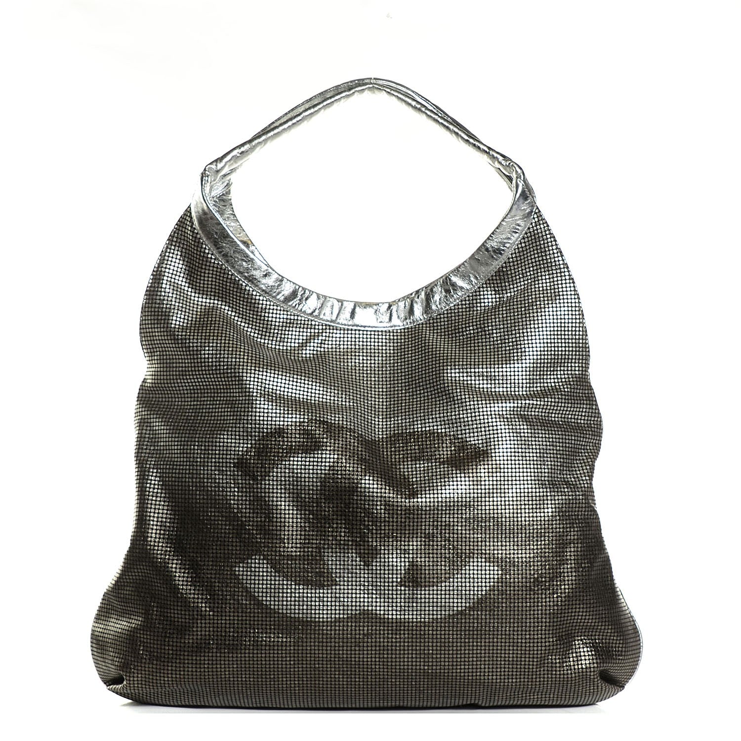 Chanel Perforated Lambskin Hollywood Hobo Metallic Silver 1 of 7