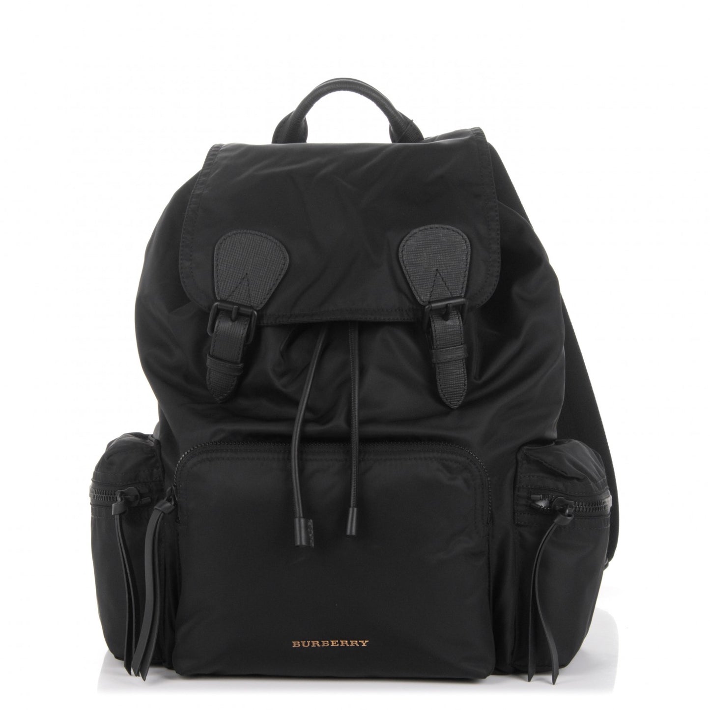 Technical Nylon Large Rucksack Backpack Black