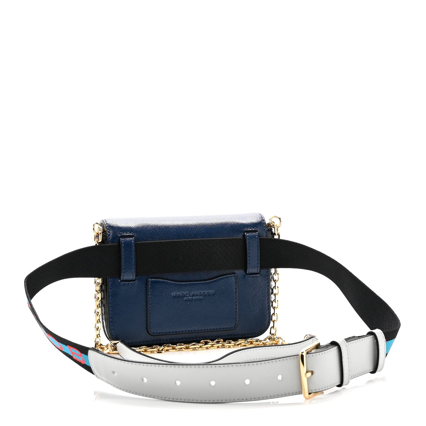 Saffiano Hip Shot Belt Bag Blue Sea Multicolor