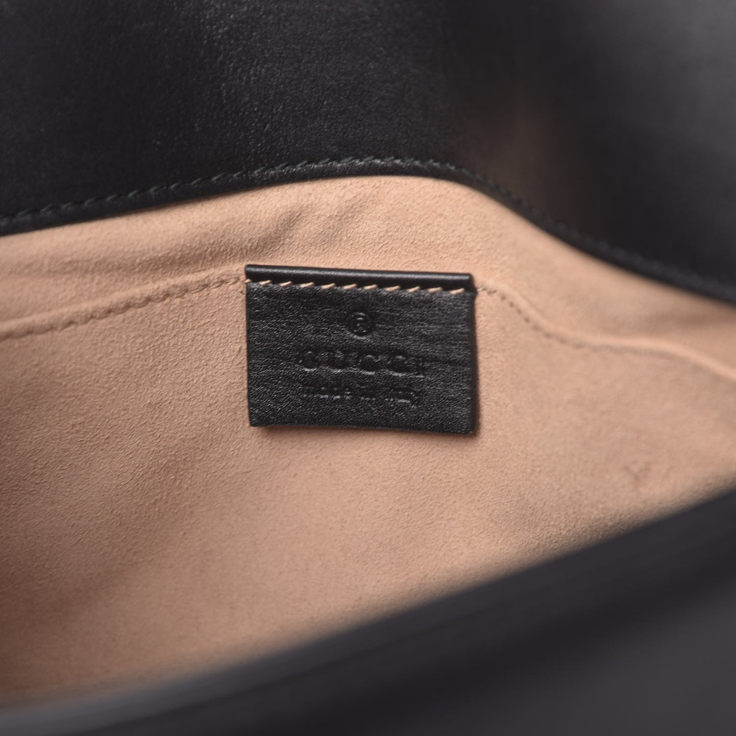 Calfskin Matelasse Pearly GG Marmont Chain Belt Bag Black