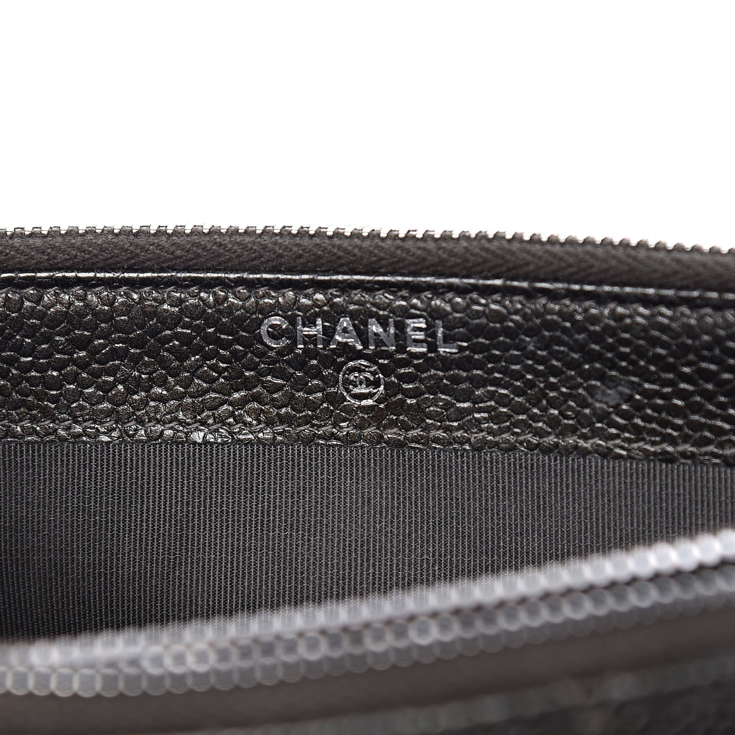 Chanel Caviar Quilted Small Clutch With Chain Dark Charcoal 8 of 17
