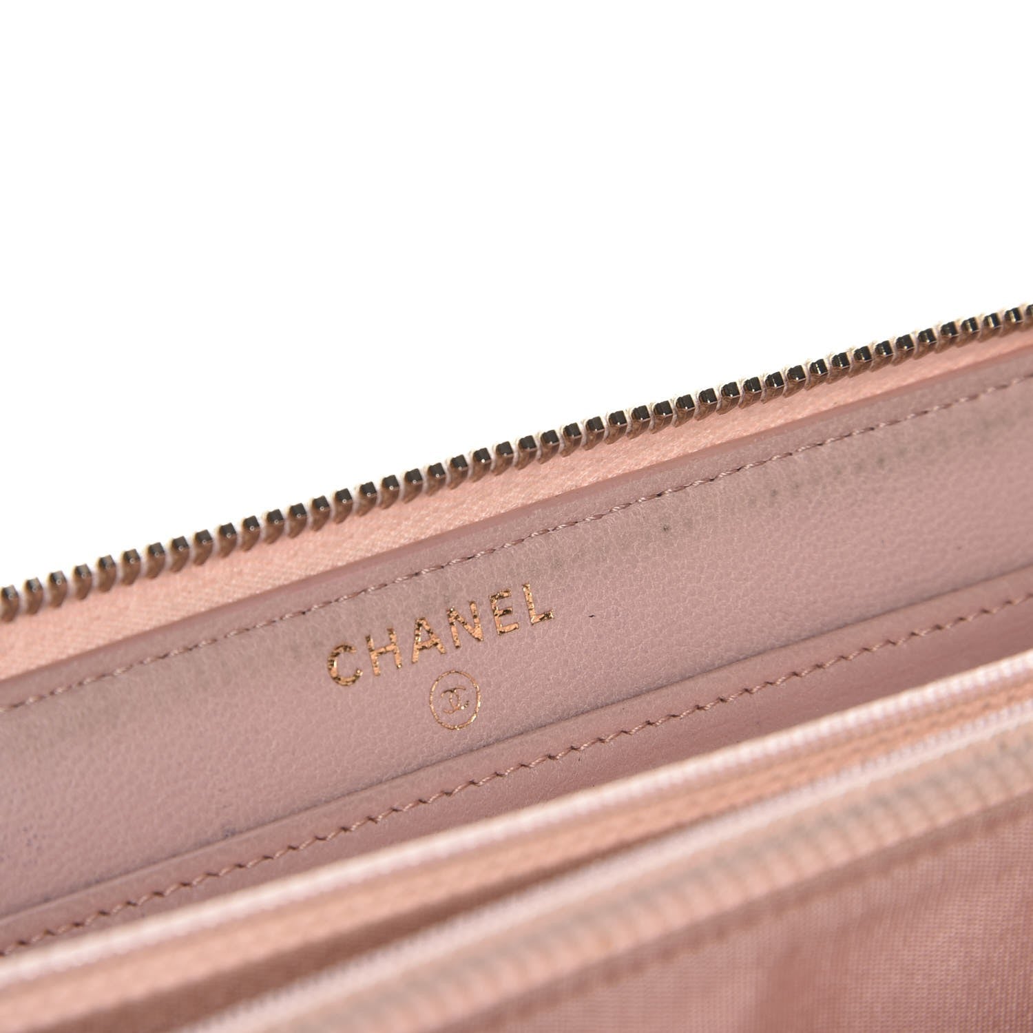 Chanel Lambskin Fancy CC Large Zip Around Wallet Pink 6 of 10