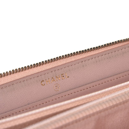 Chanel Lambskin Fancy CC Large Zip Around Wallet Pink 6 of 10