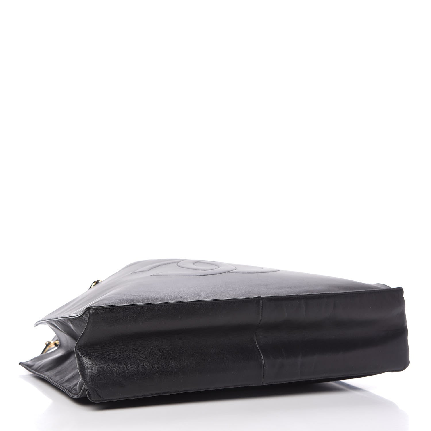 Chanel Lambskin CC Tote Black 4 of 10