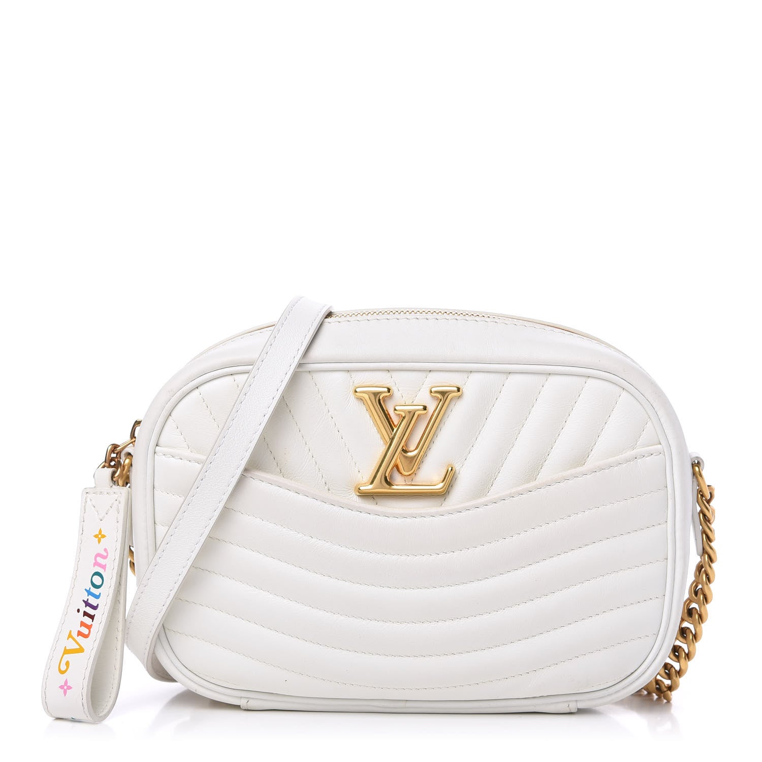 Louis Vuitton Calfskin New Wave Camera Bag White 1 of 9