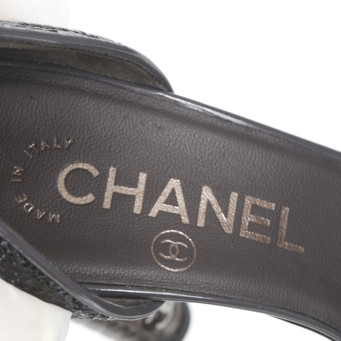 Patent Woven CC Pumps 36