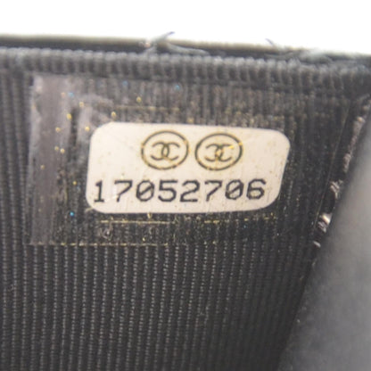 Chanel Patent Quilted Wallet On Chain WOC Black 9 of 9