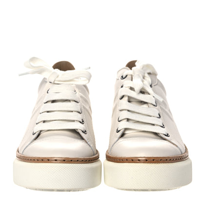 Hermes Calfskin Polo Sneakers 36.5 White 2 of 9